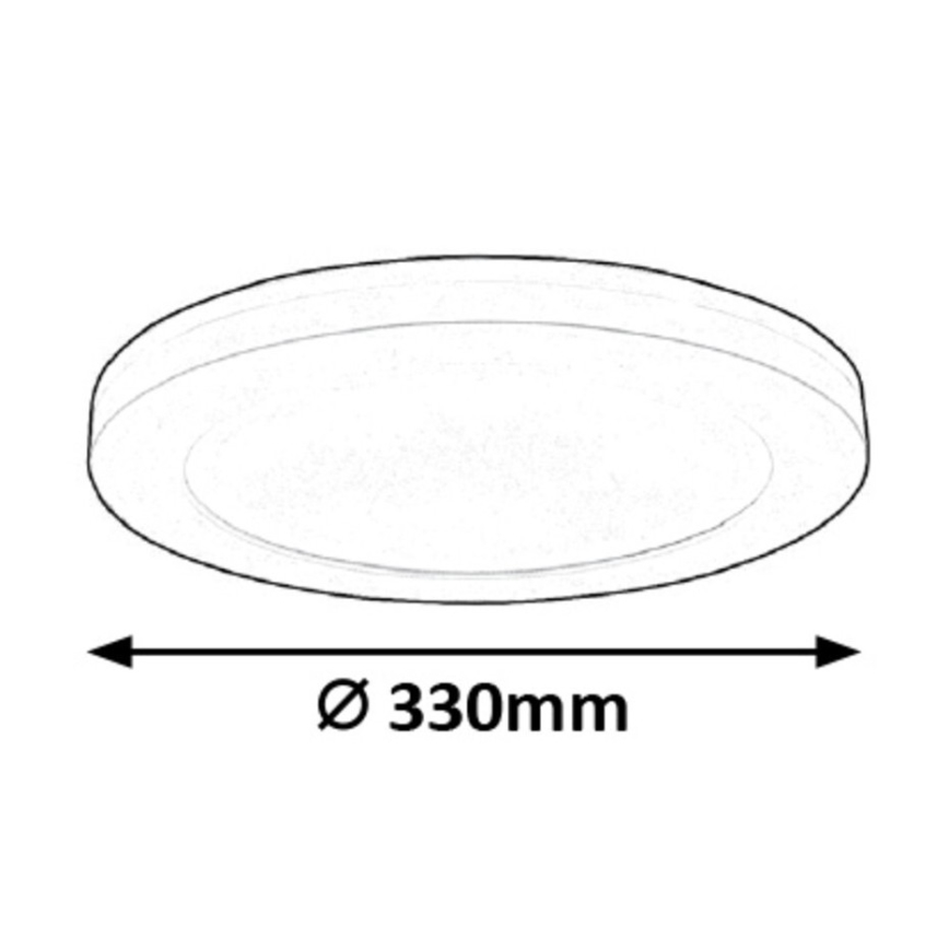 Rabalux - LED таванен плафон със сензор, 30 W/230 V, диаметър 33 см
