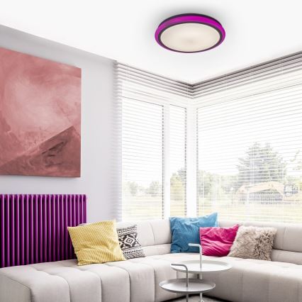 Rabalux - димируем таванен LED плафон с дистанционно управление, RGB, 32W/230V, Ø 40 см