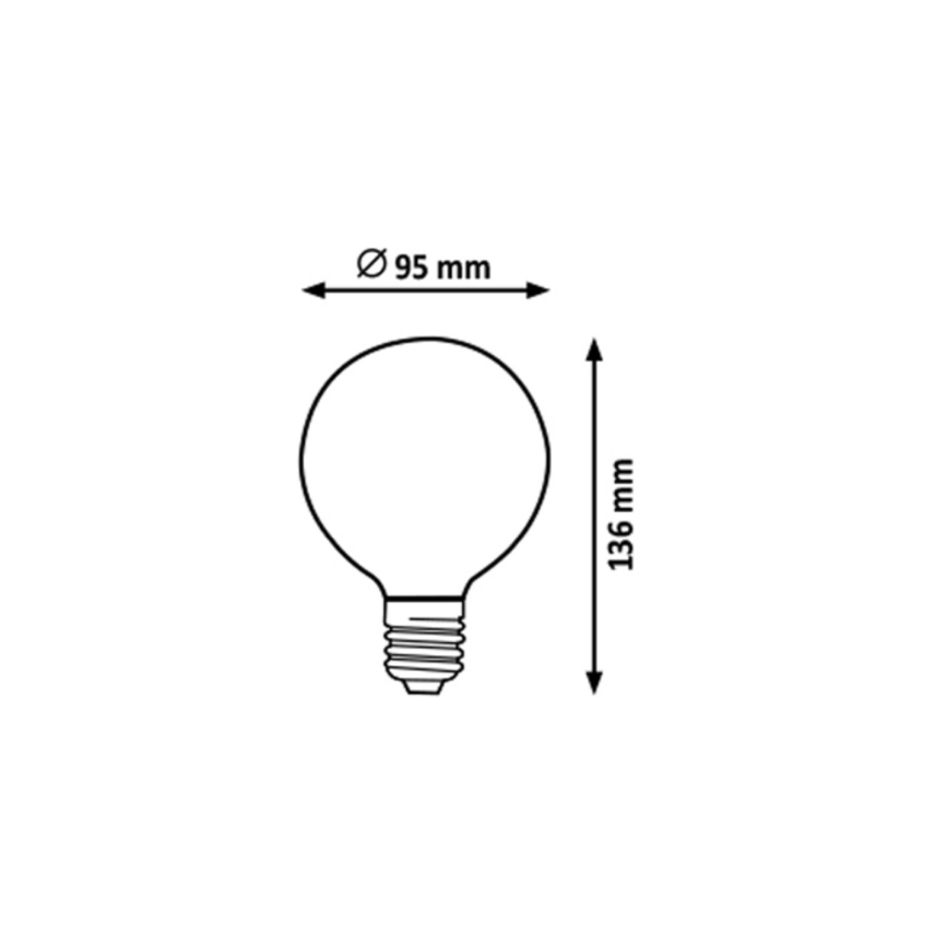 Rabalux - LED Крушка G95 E27/7,2W/230V 2700K
