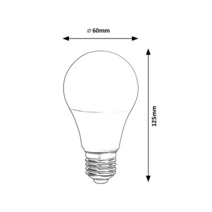 Rabalux - LED RGB Димируема крушка A60 E27/10W/230V Wi-Fi 3000-6500K