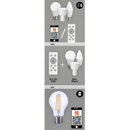 Rabalux - LED RGB Димируема крушка GU10/5W/230V Wi-Fi 3000-6500K