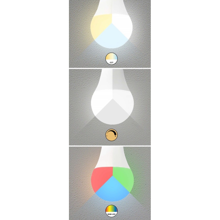 Rabalux  - LED RGB Димируема крушка C37 E14/5W/230V Wi-Fi 3000-6500K