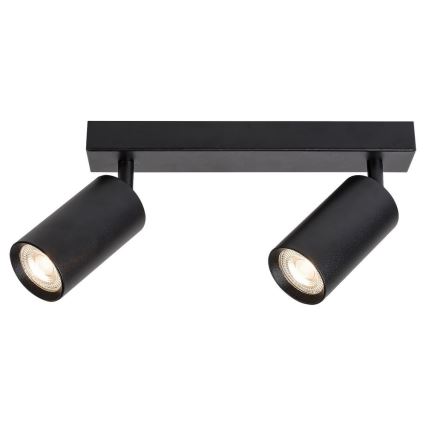 Rabalux - Таванен спот 2xGU10/25W/230V черен