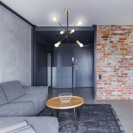 Rabalux - Полилей на пръчка 6xE27/15W/230V