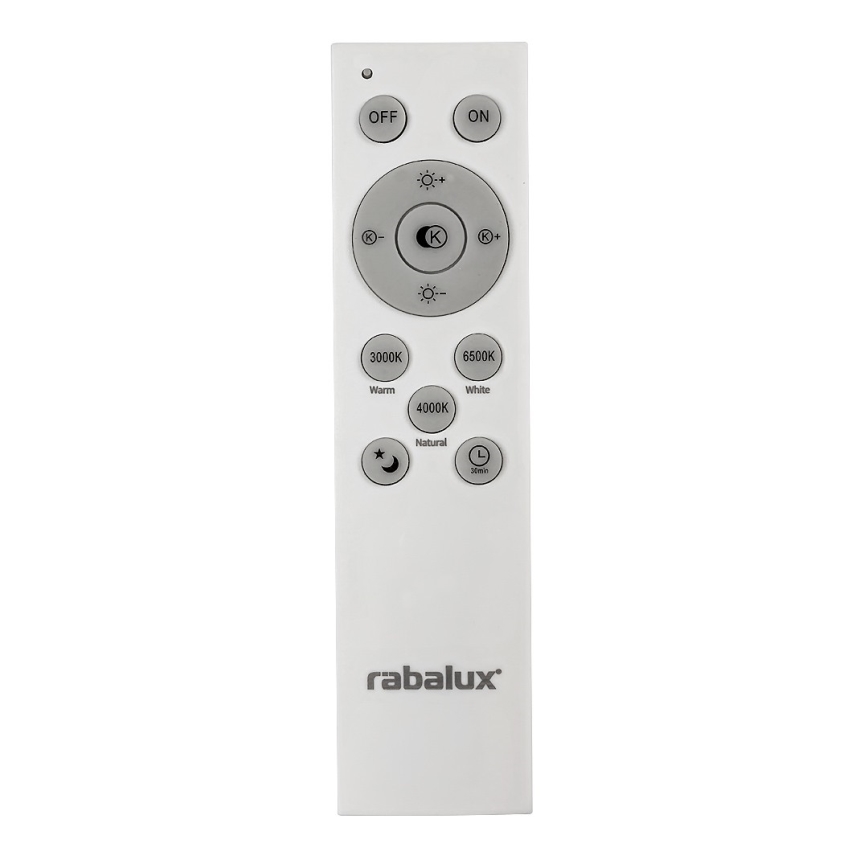 Rabalux - LED димируем плафон LED/40W/230V 3000-6500K черен Ø 49 cm + дистанционно управление