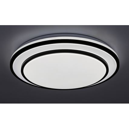 Rabalux - LED димируем плафон LED/40W/230V 3000-6500K черен Ø 49 cm + дистанционно управление