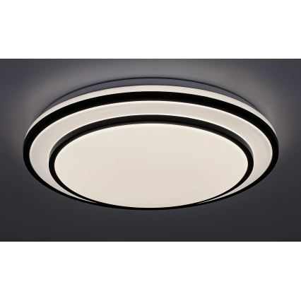 Rabalux - LED димируем плафон LED/40W/230V 3000-6500K черен Ø 49 cm + дистанционно управление