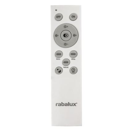 Rabalux - LED Димируема лампа LED/40W/230V 3000-6500K сребриста + дистанционно