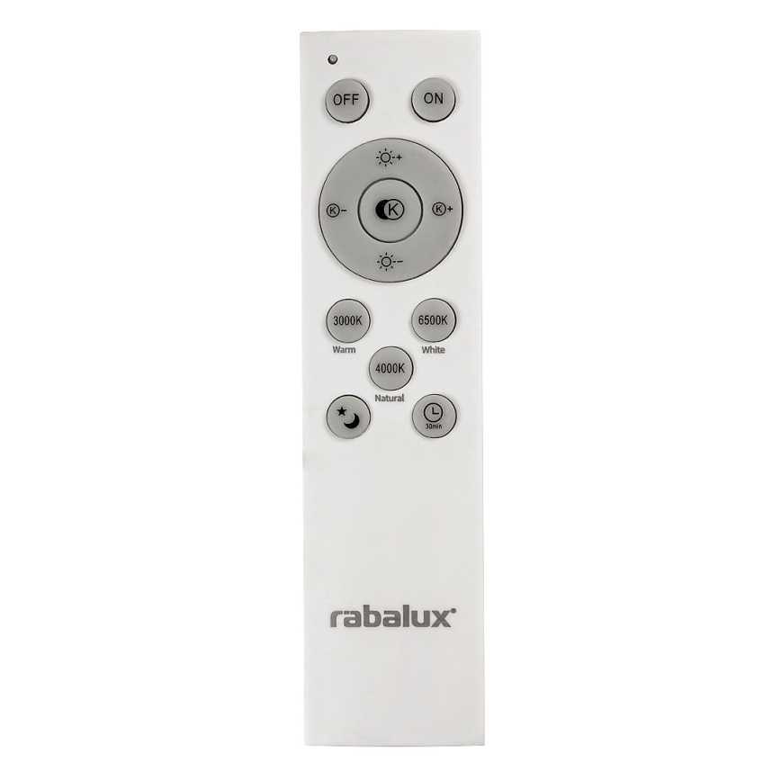 Rabalux - LED Димируема лампа LED/40W/230V 3000-6500K сребриста + дистанционно