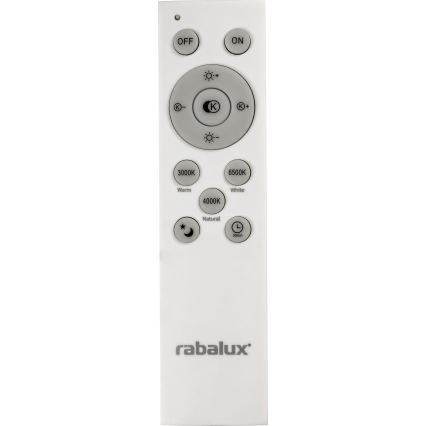 Rabalux - LED Димируема лампа LED/40W/230V 3000-6500K сребриста + дистанционно