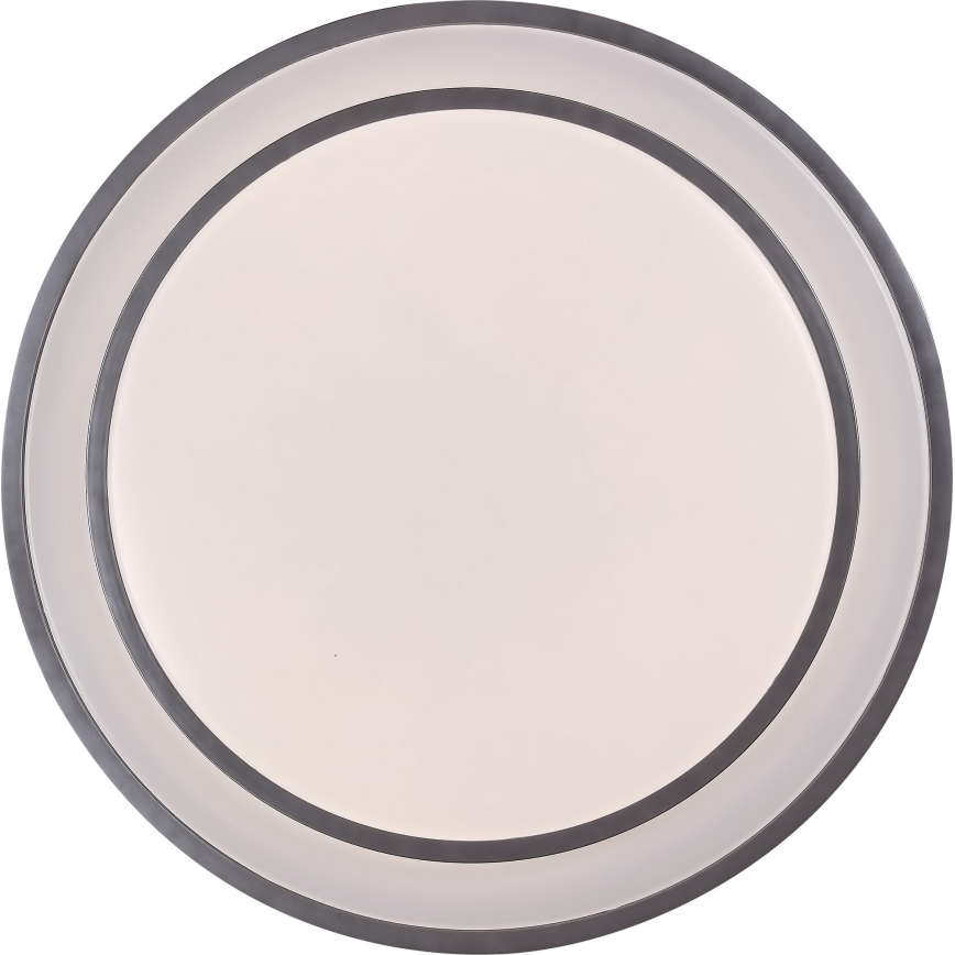 Rabalux - Димируемо LED таванно осветително тяло LED/40W/230V 3000–6500K сребристо, Ø 49 см + дистанционно управление