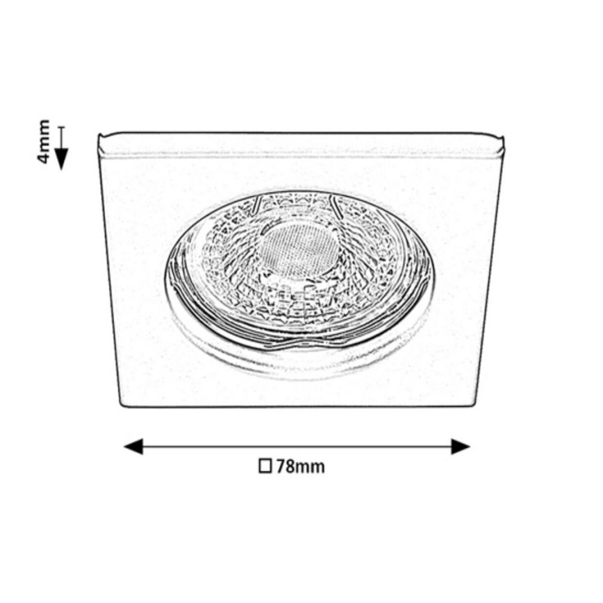 Rabalux - Луничка 1xGU5,3/25W/12V квадратна