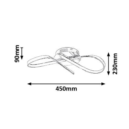 Rabalux - LED Плафониера LED/20W/230V Ø 43 см