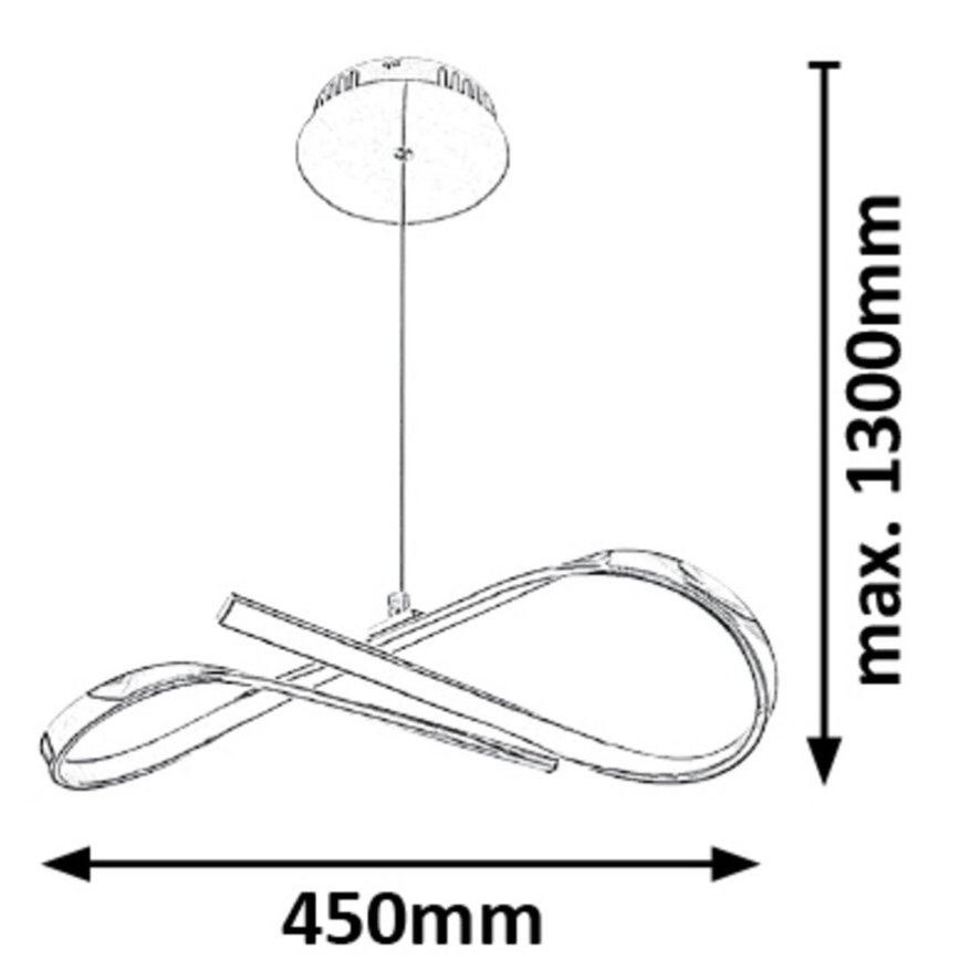 Rabalux - LED Полилей на верижка LED/20W/230V