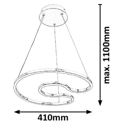 Rabalux - LED Полилей на верижка LED/30W/230V
