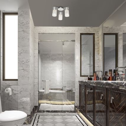 Rabalux - Таванно осветително тяло за баня 3xE14/40W/230V IP44 Ø 33,5 см