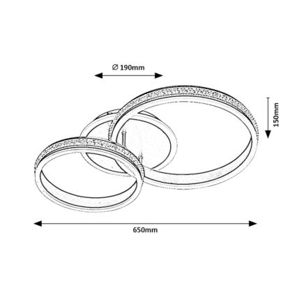 Rabalux - LED Полилей LED/50W/230V
