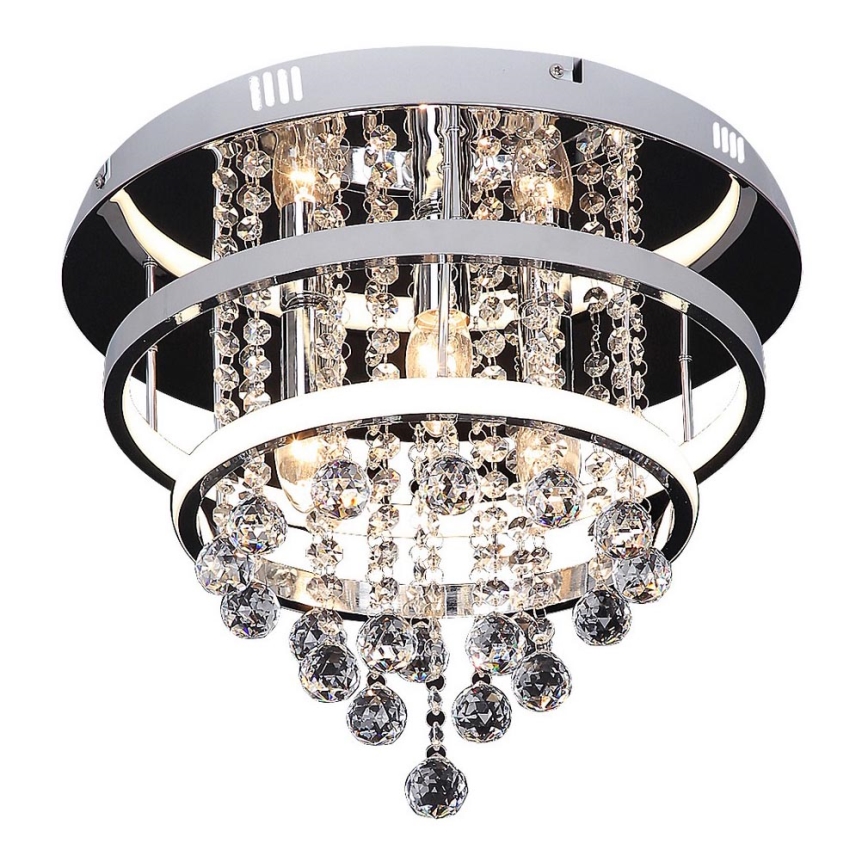 Rabalux 2237 - Кристален полилей за повърхностен монтаж PALLAS LED/32W/230V + 3xE14/40W