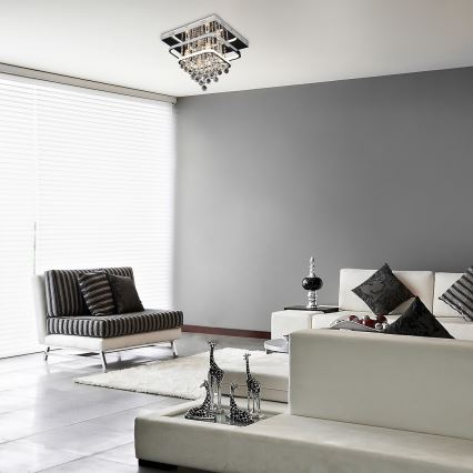 Rabalux - Кристален полилей за повърхностен монтаж LED/36W/230V + 4xE14/40W