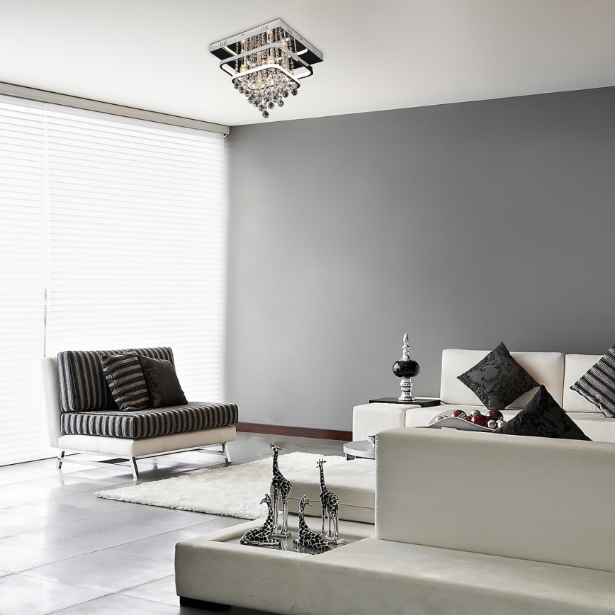 Rabalux - Кристален полилей за повърхностен монтаж LED/36W/230V + 4xE14/40W