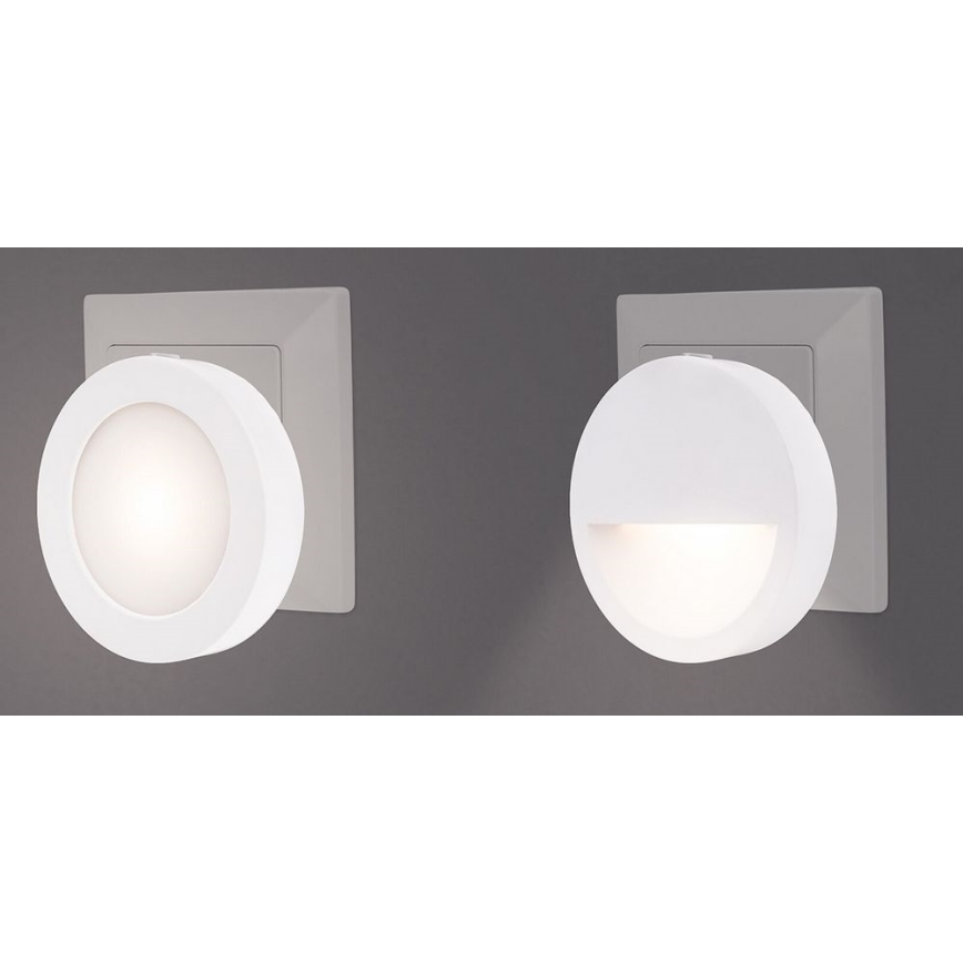 Rabalux - LED Нощна лампа със сензор за здрач LED/0,5W/230V 3000K Ø 65 мм