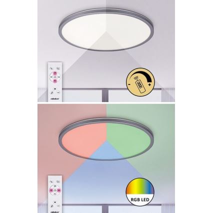Rabalux - LED RGB Димируем плафон LED/22W/230V Wi-Fi Tuya + дистанционно управление