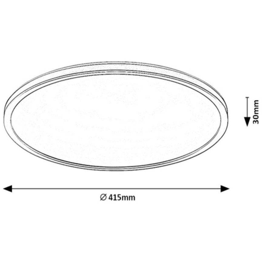Rabalux - LED RGB таванно осветително тяло с регулиране на яркостта LED/22W/230V Wi-Fi Tuya + дистанционно управление, диаметър 41,5 см