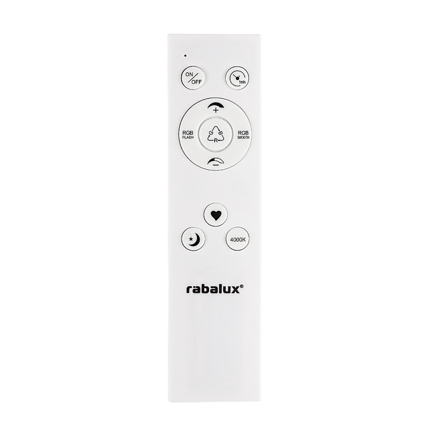 Rabalux - LED RGB Димируем плафон LED/22W/230V Wi-Fi Tuya + дистанционно управление