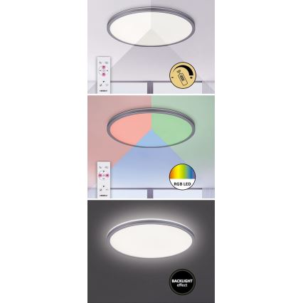 Rabalux - LED RGB Димируем плафон LED/22W/230V Wi-Fi Tuya + дистанционно управление