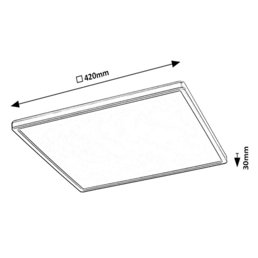 Rabalux - LED RGB Димируем плафон LED/22W/230V Wi-Fi Tuya + дистанционно управление