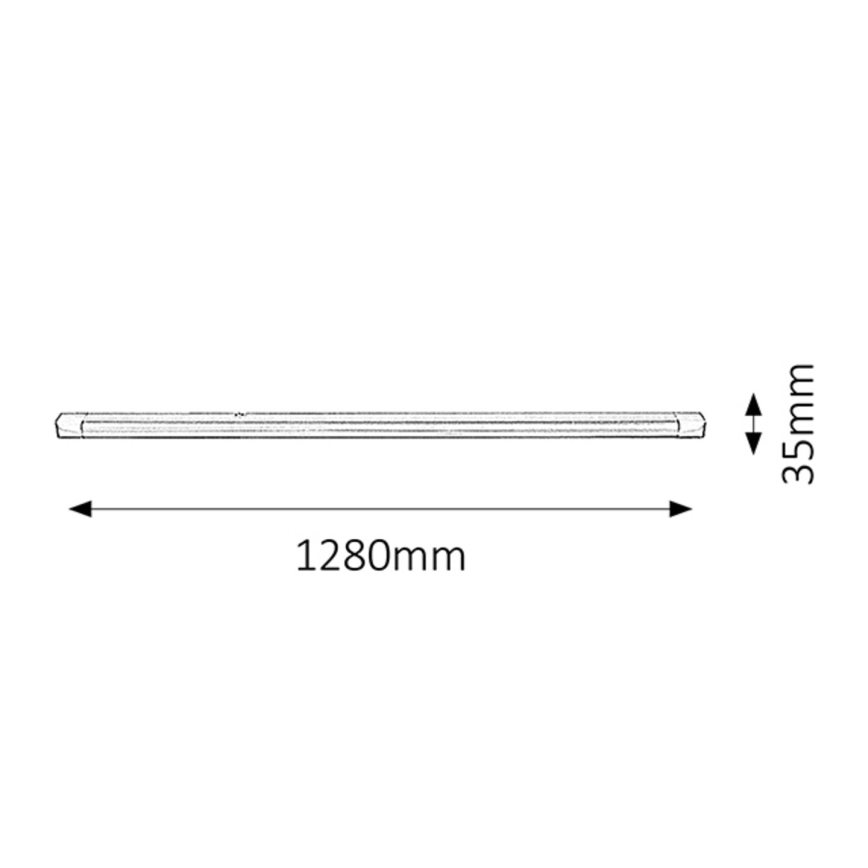 Rabalux - LED Лампа за под кухненски шкаф 1xG13/36W/230V 128 см