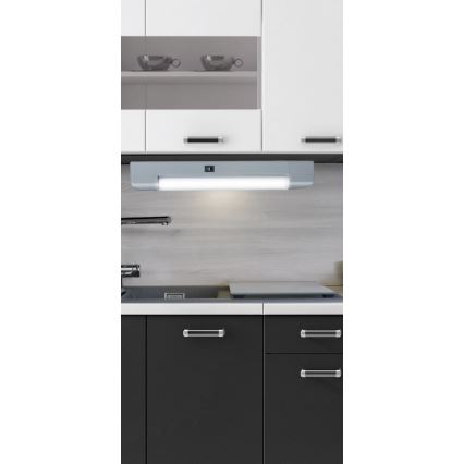Rabalux - LED Лампа за под кухненски шкаф BAND LIGHT 1xG13/10W/230V 39,5 см сребрист