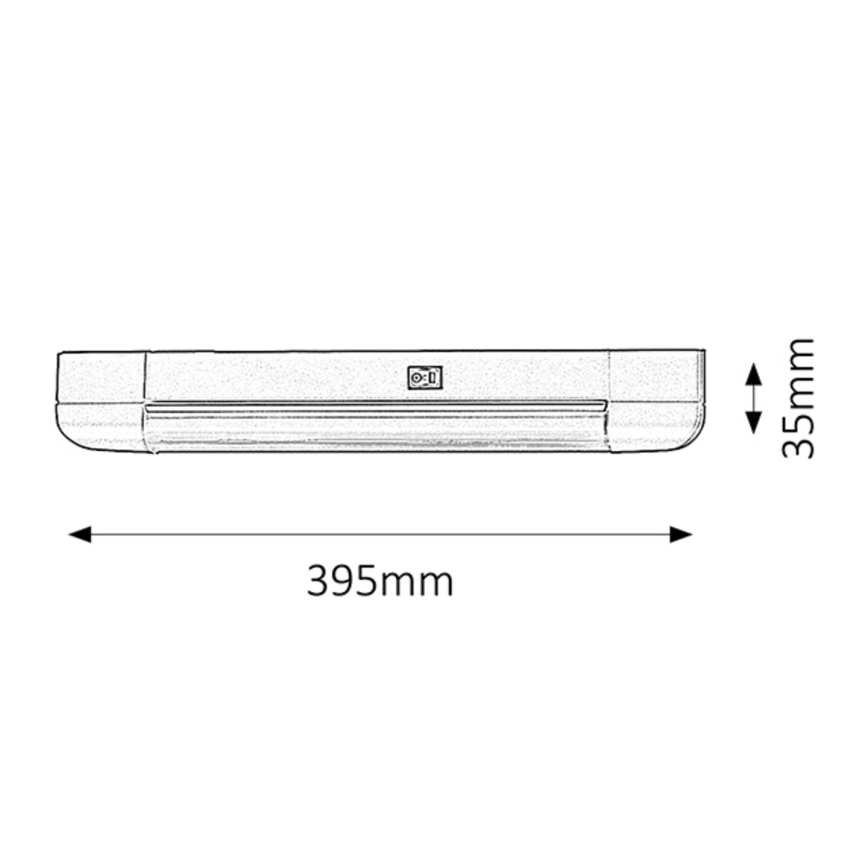 Rabalux - LED Лампа за под кухненски шкаф BAND LIGHT 1xG13/10W/230V 39,5 см сребрист