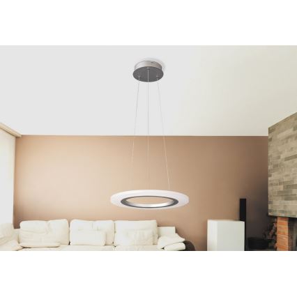 Rabalux 2428 - LED Полилей ADRIENNE LED/20W/230V сребърна