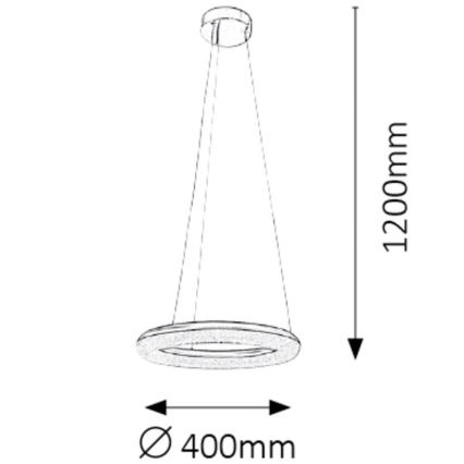 Rabalux - LED Димируем Полилей LED/24W/230V
