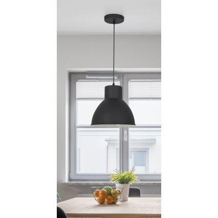Rabalux - Полилей 1xE27/60W/230V черен Ø 27,5 см