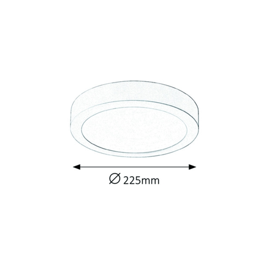 Rabalux - LED таванно осветително тяло LED/18W/230V диаметър 22,5 cm