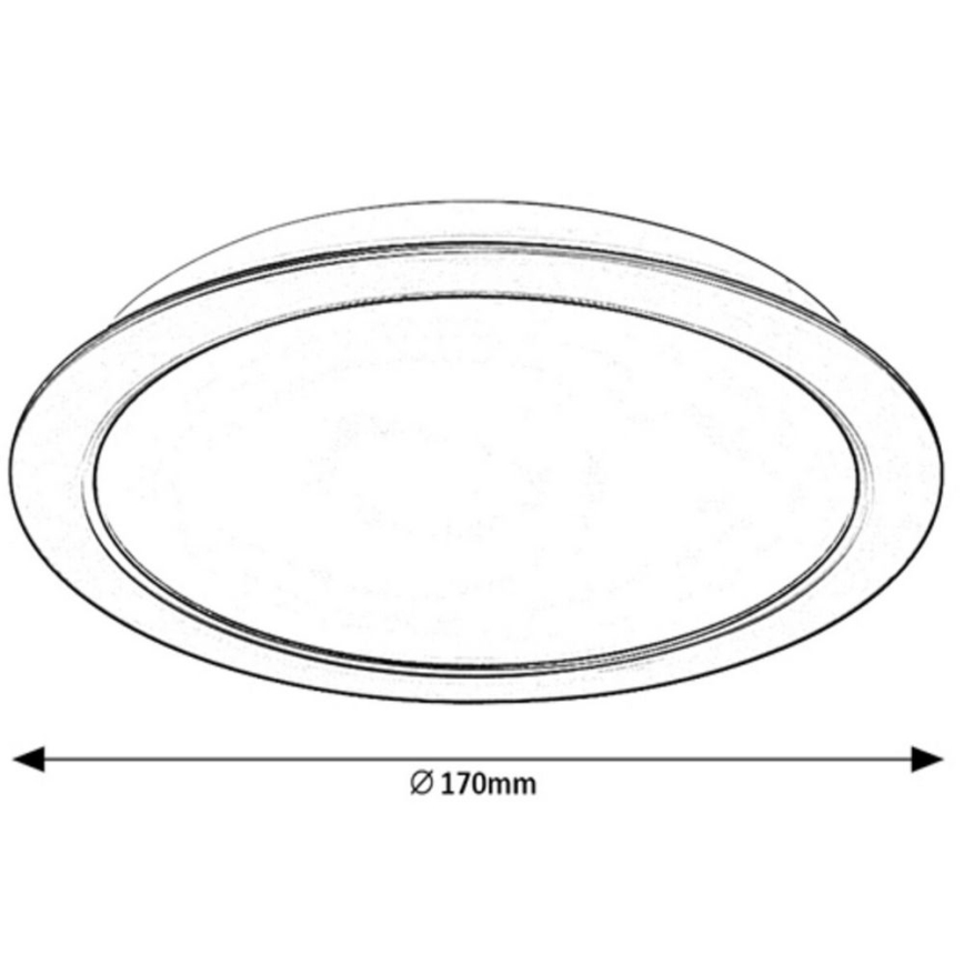 Rabalux - LED Лампа за вграждане LED/17W/230V Ø 17 см