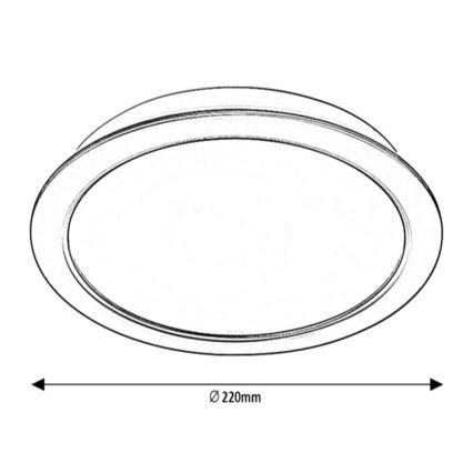 Rabalux - LED Лампа за вграждане LED/24W/230V Ø 22 см