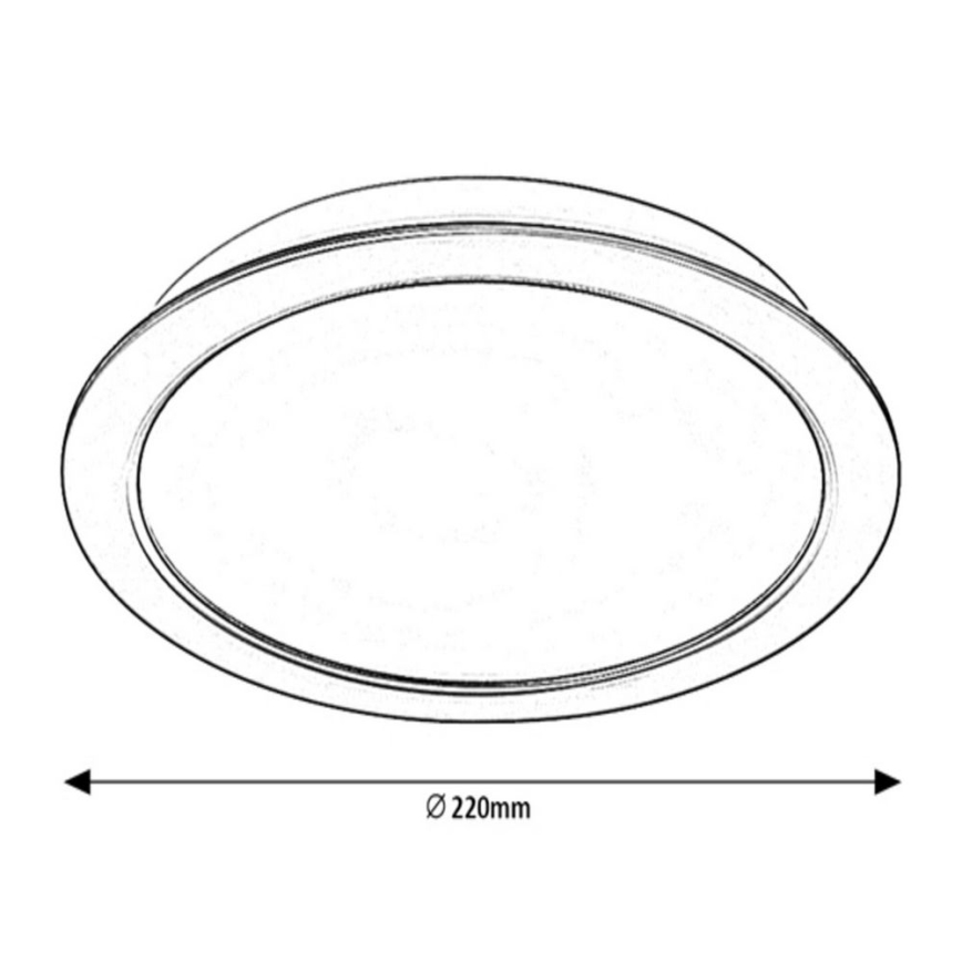 Rabalux - LED Лампа за вграждане LED/24W/230V Ø 22 см