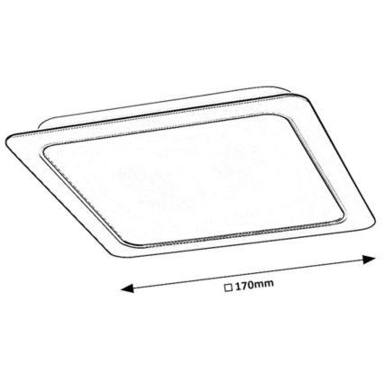Rabalux - LED Лампа за окачен таван LED/17W/230V 17x17 см