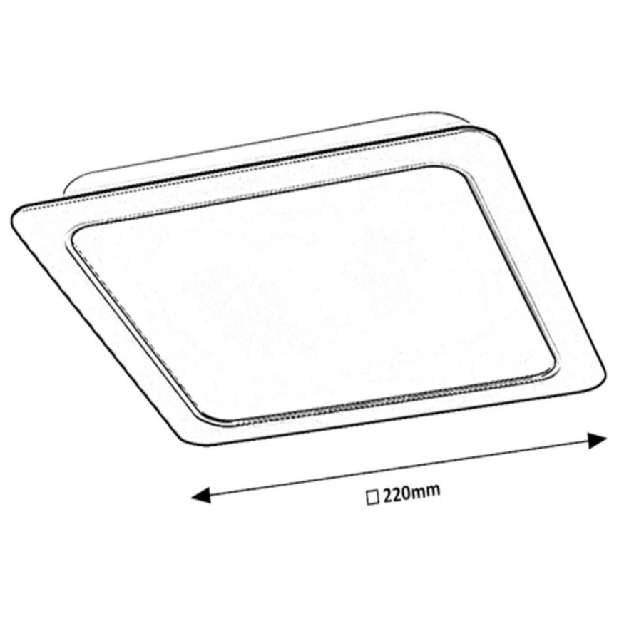 Rabalux - LED Лампа за окачен таван LED/24W/230V 22x22 см