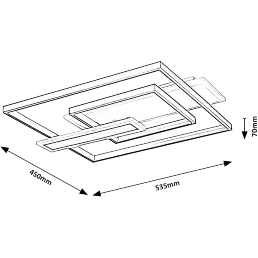 Rabalux - LED таванен плафон LED/50W/230V 43x53,5 см