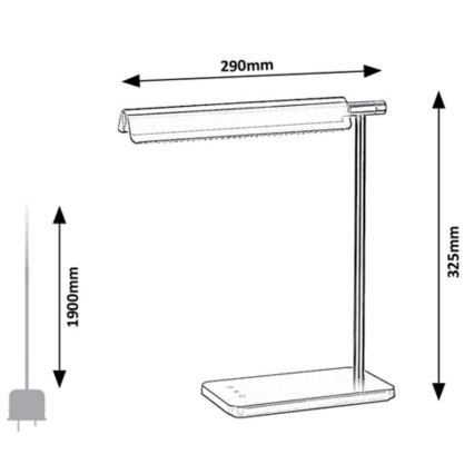 Rabalux - LED Сензорна димируема настолна лампа LED/7W/230V 3000K/4000K/6500K
