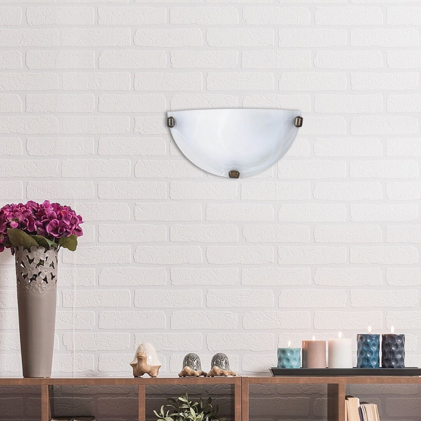 Rabalux - Стенно осветително тяло 1xE27/60W/230V с алабастрово стъкло