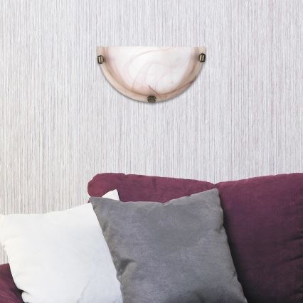 Rabalux - Стенно осветително тяло 1xE27/60W/230V с алабастрово стъкло