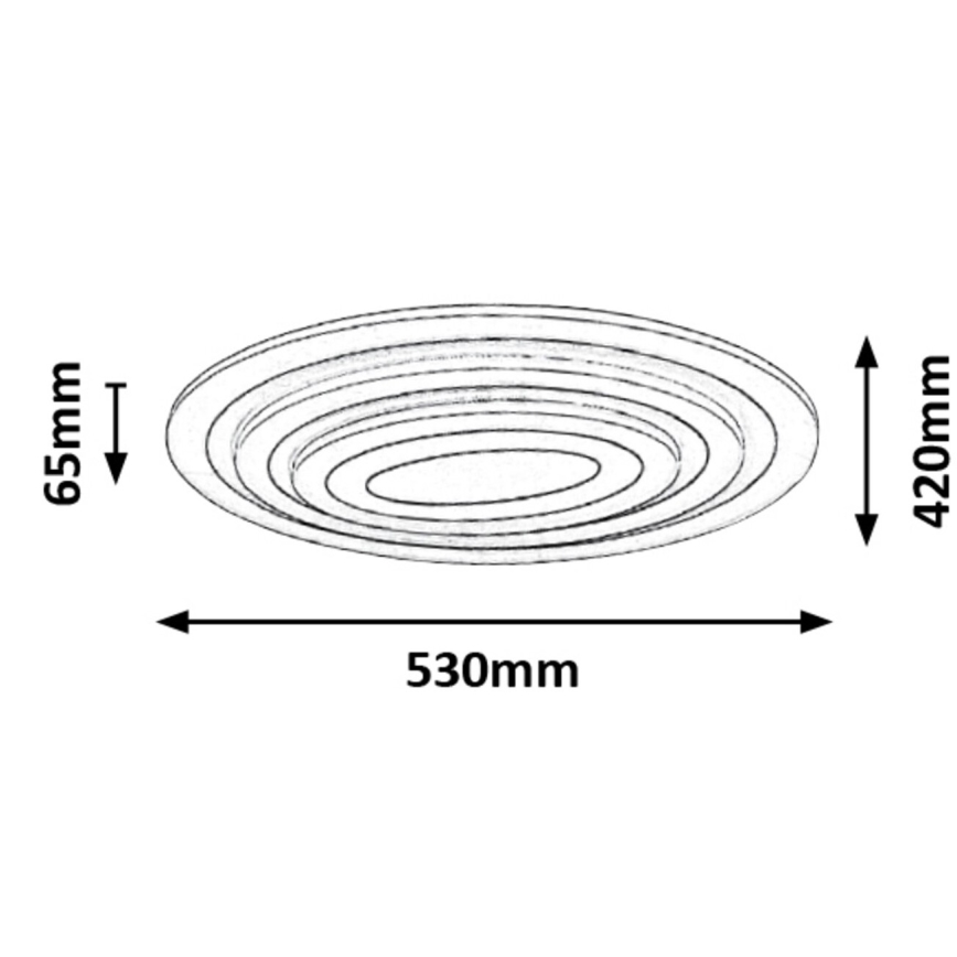 Rabalux - Димируемо LED таванно осветително тяло LED/41W/230V + дистанционно управление диам. 53 см