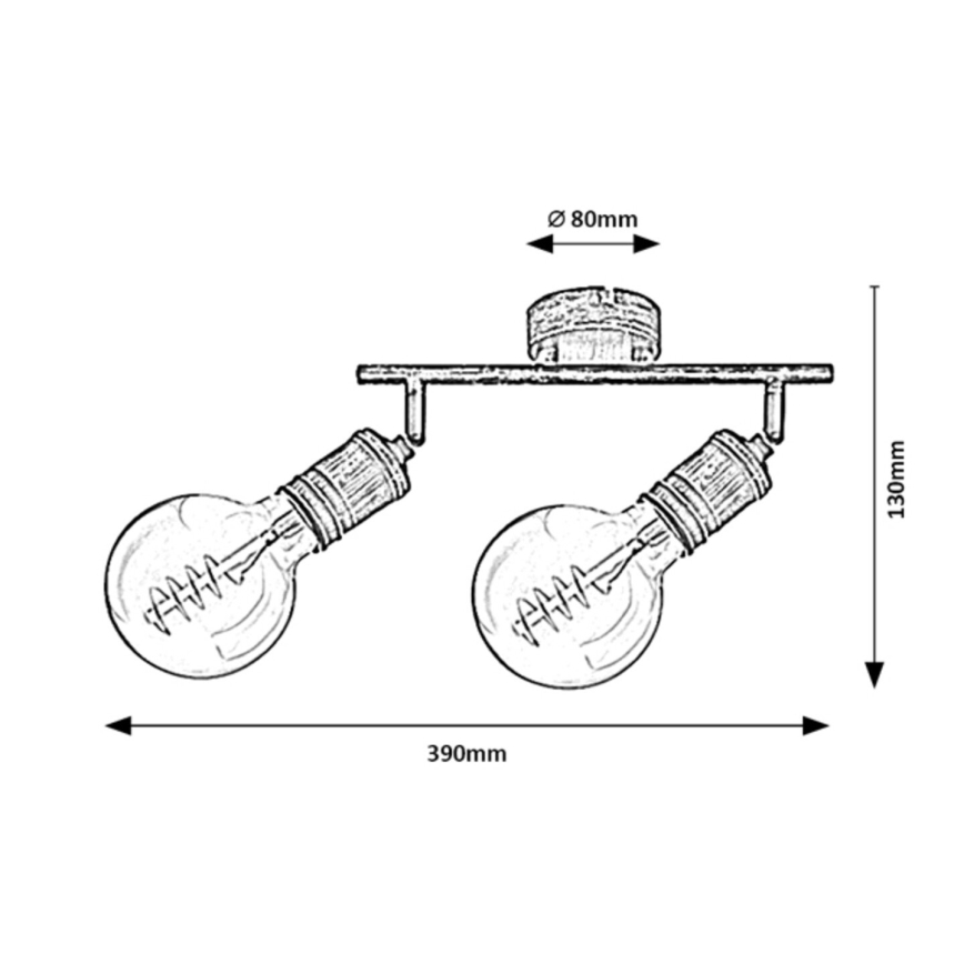 Rabalux - Спот 2xE27/25W/230V