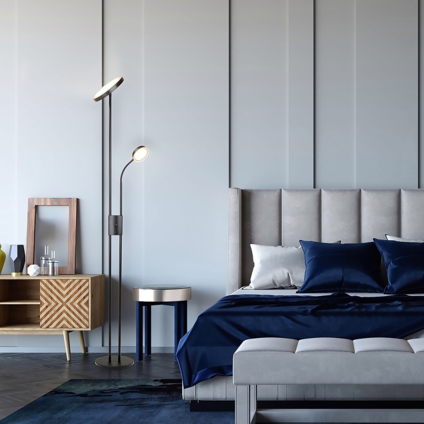 Rabalux - LED Димируем лампион LED/18,5W/230V + LED/4,5W черен