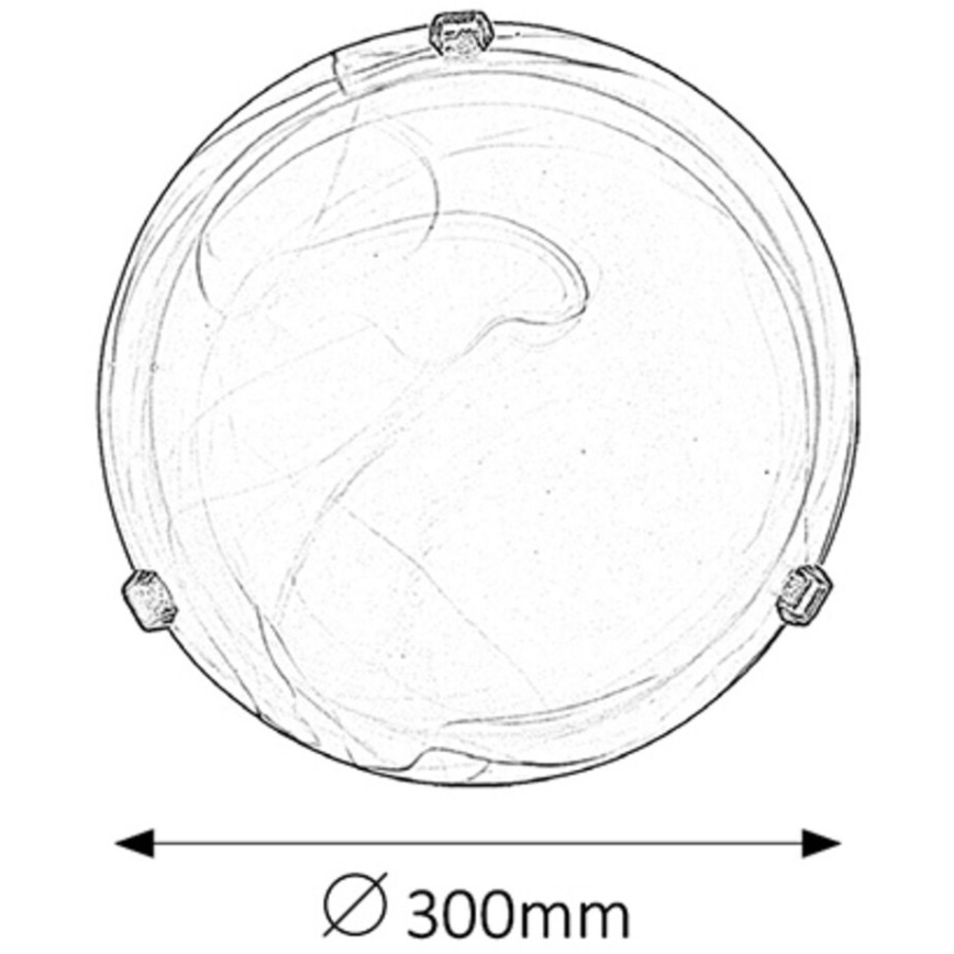 Rabalux - Таванно осветително тяло 1xE27/60W/230V с алабастрово стъкло